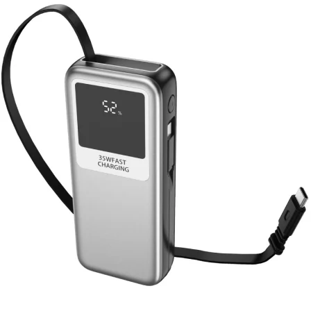 Leotec Power Bank 10000mAh 35W Plata y Gris LEPOW35W10S Leotec Power Bank 10000mAh 35W Plata y Gris LEPOW35W10S